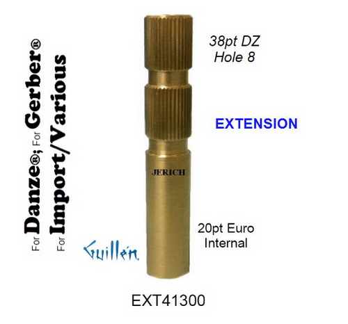 JER EXT41300; __ ; 38pt x 20pt; Stem extension; in Unfinish