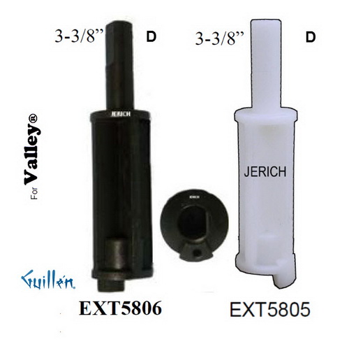 JER EXT5806; __ 3-3/8in; D; Stem extension; in Black