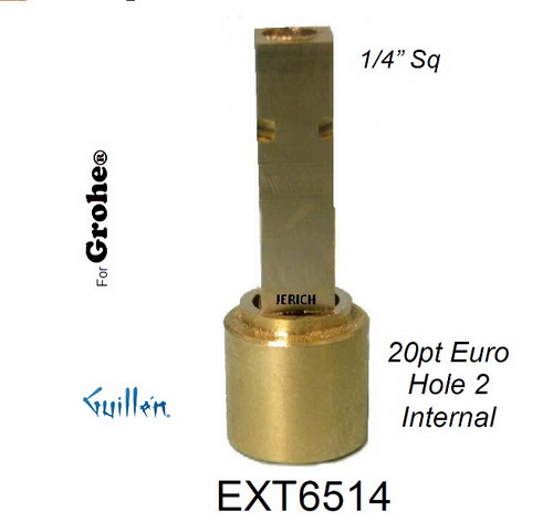 JER EXT6514; __ ; SQ x 20pt; Stem extension; in Unfinish