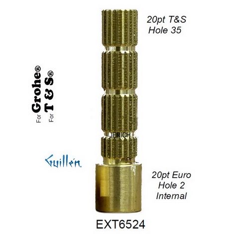 JER EXT6524; __ ; 20pt x 20pt; Stem extension; in Unfinish