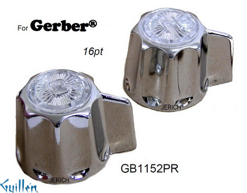 JER GB1152PR;__ 16pt; lever Metal handle pair; in Chrome