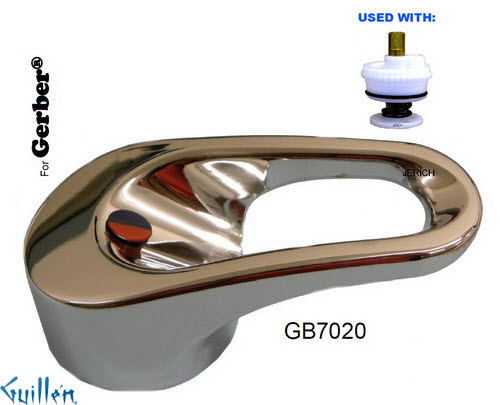 JER GB7020;__ UNK; lever Metal handle ; in Chrome