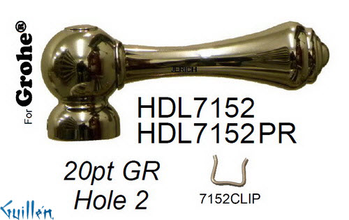 JER HDL7152;__ 20pt; lever Metal handle ; in Chrome