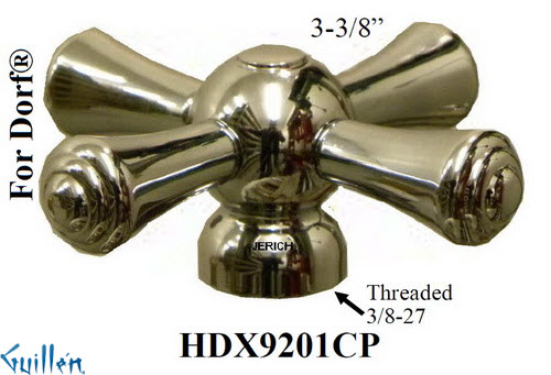 JER HDX9201CP;__ 3-3/8in UNK; cross Metal handle ; in Chrome