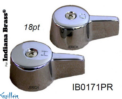 JER IB0171PR;__ 18pt; lever Metal handle pair; in Chrome