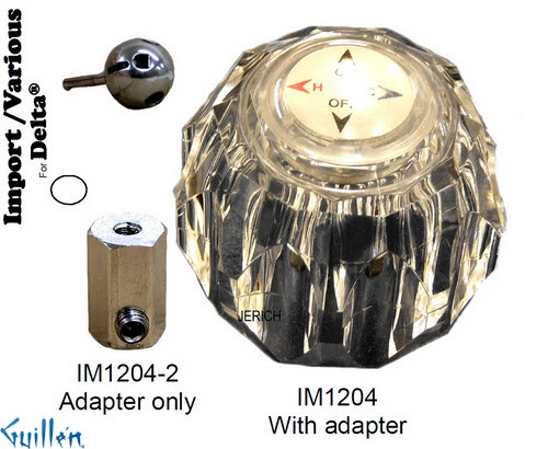 JER IM1204;__ UNK; knob Acrylic handle ; in Chrome