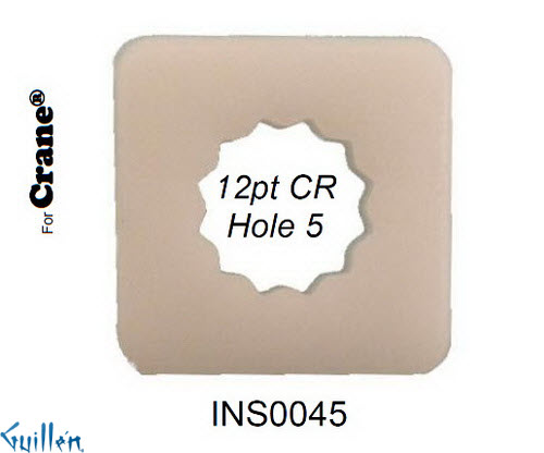 JER INS0045;__ 12pt - SQ; plastic handle insert ; in Unfinish