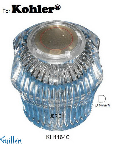 JER KH1164C;__ D; knob Acrylic handle cold; in Unfinish