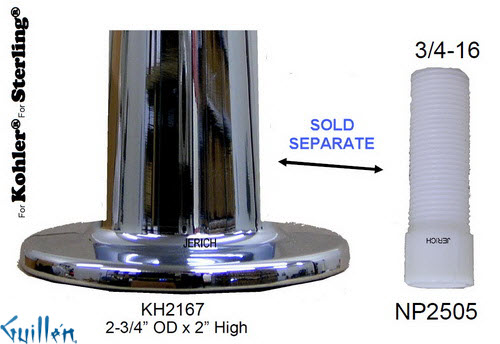 JER KH2167;; escutcheon; in Chrome