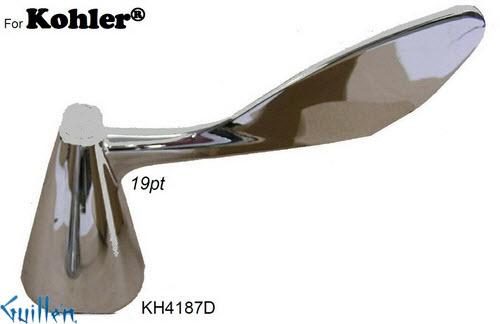 JER KH4187D;__ 19pt; lever Metal handle diverter; in Chrome