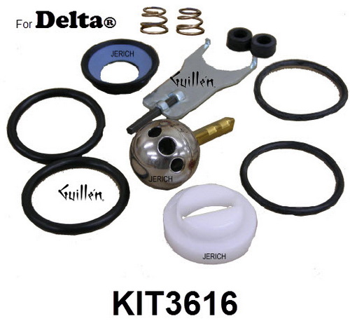 JER KIT3616;;__ Rebuild kit with 212 Ball for Delta; in Unfinish; Replaces RP3616