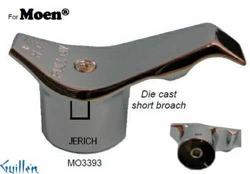 JER MO3393;__ Short; lever Metal handle ; in Chrome
