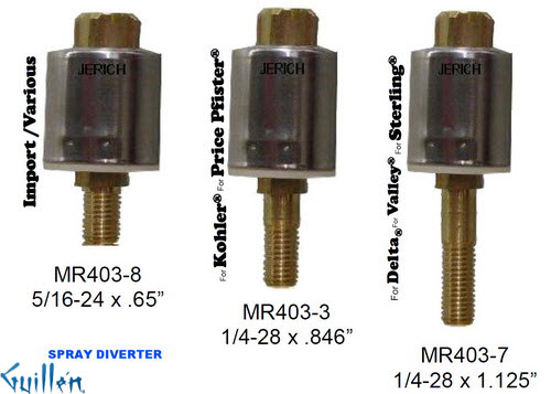 JER MR403-3LF;;__ UNK; UNK; faucet diverter cartridge; in Unfinish
