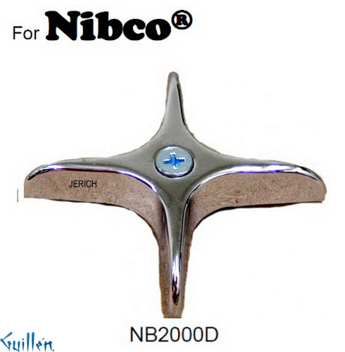 JER NB2000D;__ UNK; cross Metal handle diverter; in Chrome