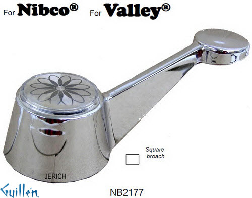 JER NB2177;__ SQ; lever Metal handle ; in Chrome