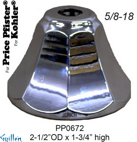 JER PP0672;; escutcheon os bell; in Chrome