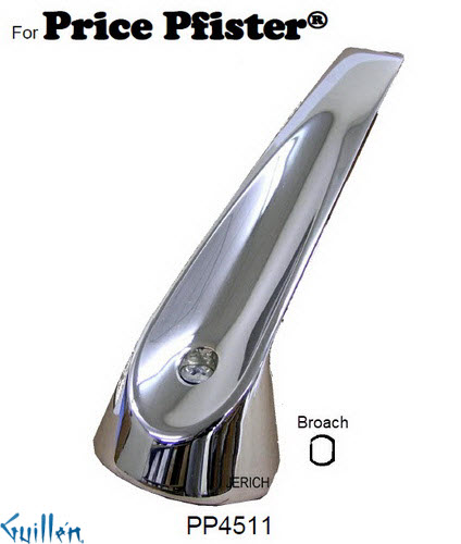 JER PP4511;__ Oval; lever Metal handle ; in Chrome