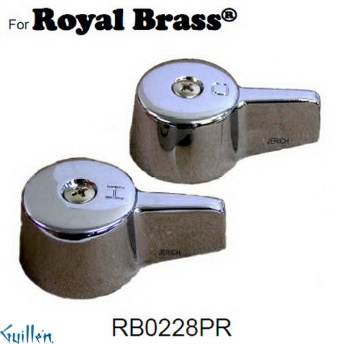 JER RB0228PR;__ UNK; lever Metal handle pair; in Chrome