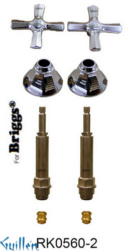 JER RK0560-2;; __ 2; Rebuild kit with 2 cross handle; in Chrome
