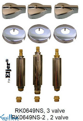 JER RK0649NS-2;; __ 2; Rebuild kit with 2 lever handle; in Chrome