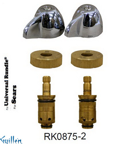 JER RK0875-2;; __ 2; Rebuild kit with 2 lever handle; in Chrome