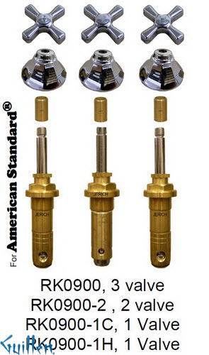 JER RK0900-2;; __ 2; Rebuild kit with 2 cross handle; in Chrome