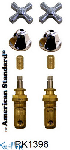 JER RK1396;; __ 2; Rebuild kit with 2 cross handle; in Chrome