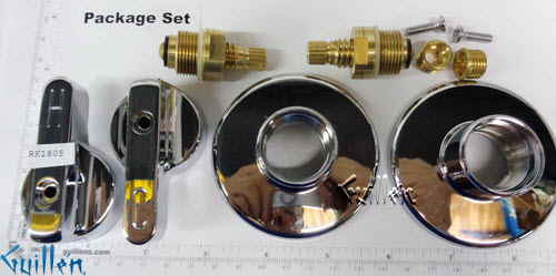 JER RK1805;; __ 2; Rebuild kit with 2 lever handle; in Chrome