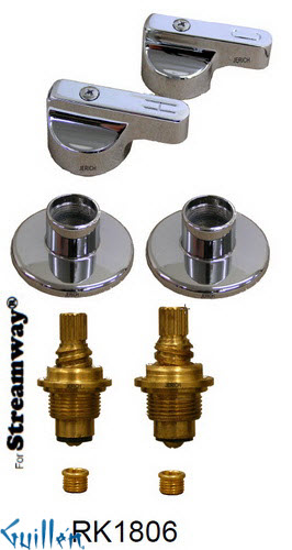 JER RK1806;; __ 2; Rebuild kit with 2 lever handle; in Chrome