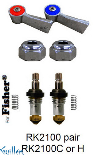 JER RK2100LF;; __ 2; Rebuild kit with 2 lever handle; in Chrome