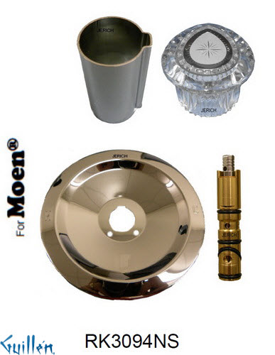 JER RK3094NS;; __ 1; Rebuild kit with 1 knob acrylic handle; in Chrome