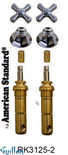 JER RK3125-2;; __ 2; Rebuild kit with 2 cross handle; in Chrome