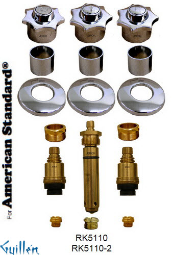 JER RK5110-2;; __ 2; Rebuild kit with 2 knob handle; in Chrome