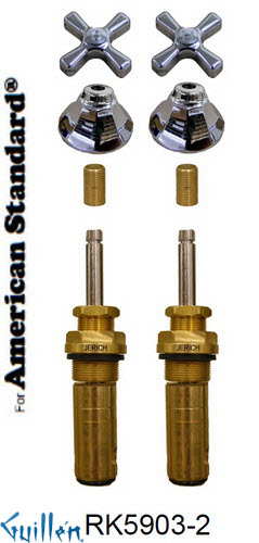 JER RK5903-2;; __ 2; Rebuild kit with 2 cross handle; in Chrome