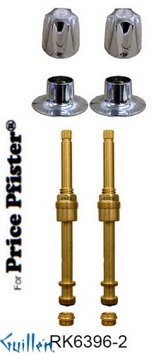 JER RK6396-2;; __ 2; Rebuild kit with 2 knob handle; in Chrome
