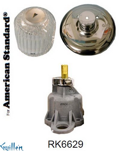 JER RK6629;; __ 1; Rebuild kit with 1 knob acrylic handle; in Chrome