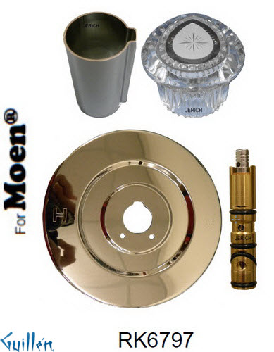 JER RK6797;; __ 1; Rebuild kit with 1 knob acrylic handle; in Chrome