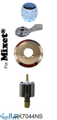 JER RK7044NS;; __ 1; Rebuild kit with 1 lever acrylic handle; in Chrome
