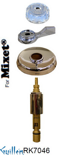 JER RK7046;; __ 1; Rebuild kit with 1 lever acrylic handle; in Chrome