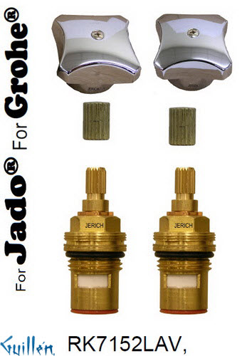 JER RK7152LAV;; __ 2; Rebuild kit with 2 knob handle; in Chrome