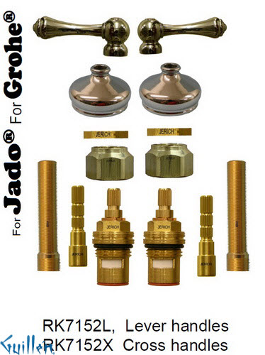 JER RK7152X;; __ 2; Rebuild kit with 2 lever handle; in Chrome