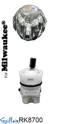 JER RK8700;; __ 1; Rebuild kit with 1 knob acrylic handle; in Chrome