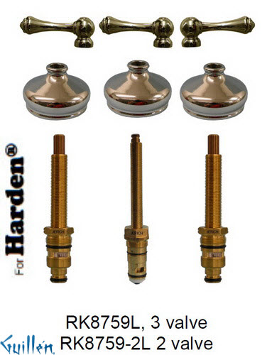 JER RK8759-2L;; __ 2; Rebuild kit with 2 lever handle; in Chrome