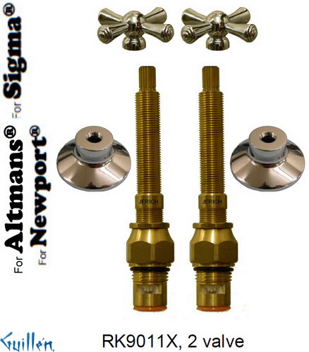 JER RK9011X;; __ 2; Rebuild kit with 2 cross handle; in Chrome