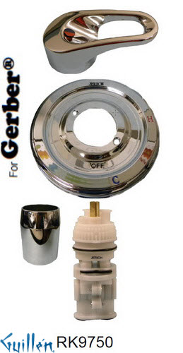 JER RK9750;; __ 1; Rebuild kit with 1 lever handle; in Chrome