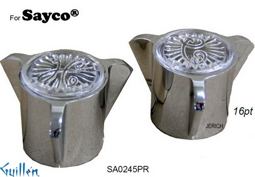 JER SA0245PR;__ 16pt; knob Metal handle pair; in Chrome