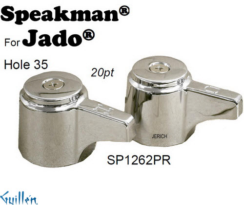JER SP1262PR;;__ 20pt; lever handles pair; in Chrome