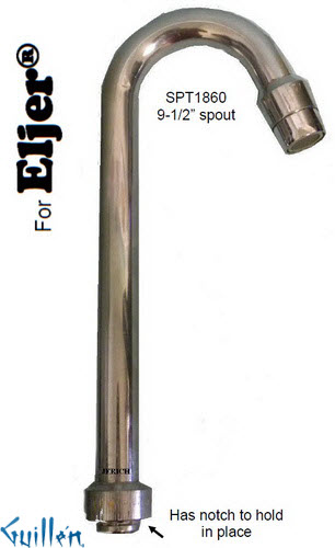JER SPT1860LF;;__ ; faucet spout 9-1/2in; in Chrome