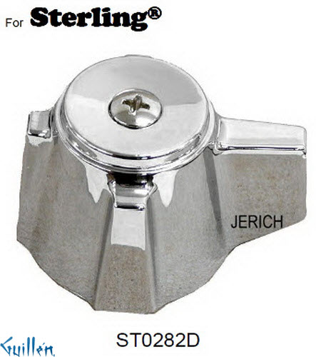 JER ST0282D;__ UNK; knob Metal handle diverter; in Chrome