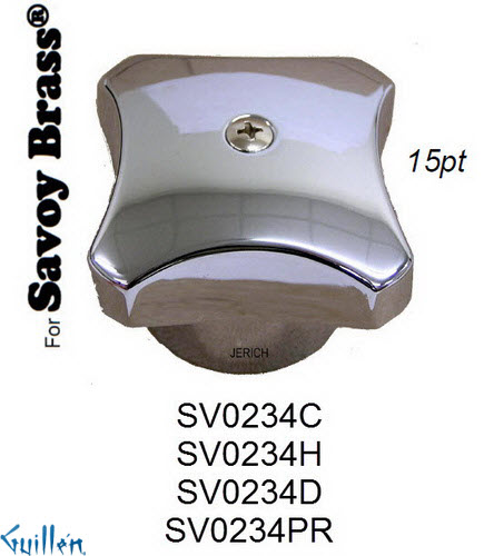 JER SV0234PR;;__ 15pt; knob metal handle; in Chrome